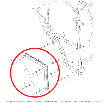 Nedre Höger Ruta Hytt Ventrac LW452 44.0373