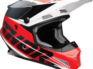 Crosshjälm Thor Sector Fader Röd/Svart